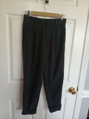 Everlane Black Dress Trousers with Tapered Leg Classic Office Business Basic